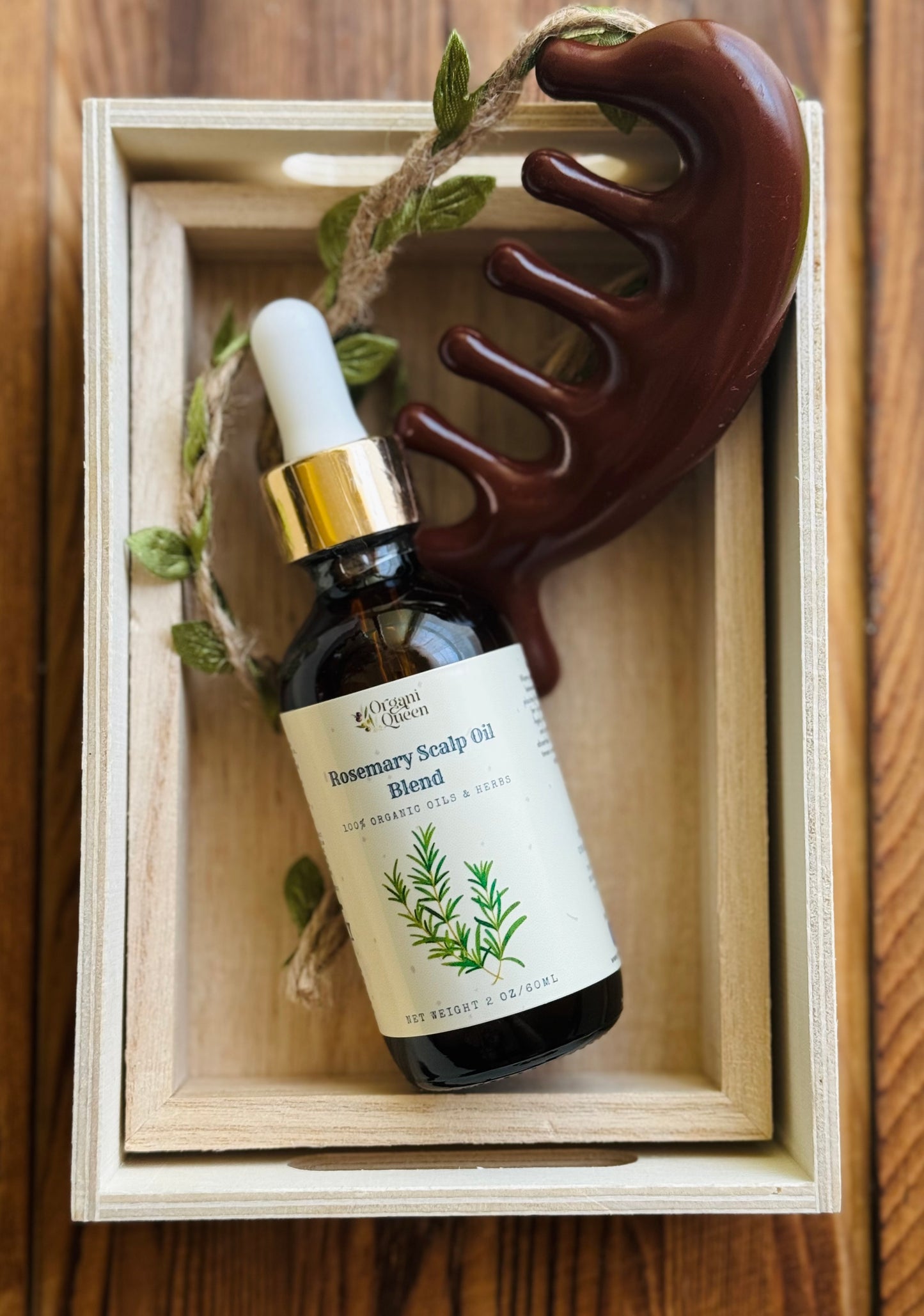 Infused Rosemary Scalp Oil -100% Organic Blend